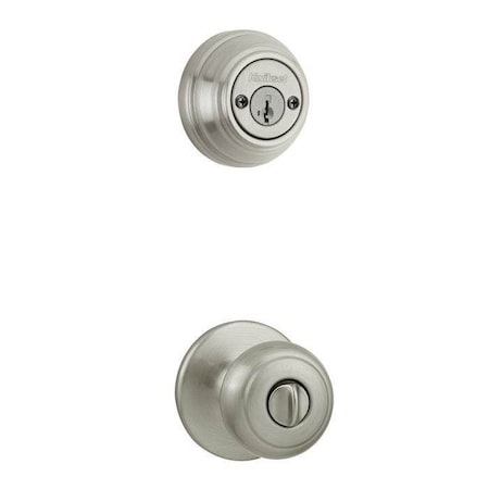 Kwikset Cove Knob Interior Double Cylinder Handleset Trim 979CV-15-SMT